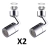 Pack de 2 Grifos Universales Giratorios 720° con Filtro Antisalpicaduras - tienda online