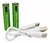 Pilas AAA Recargables FlyCat con Cable USB - 1200mAh, Mayor Duración y Carga Rápida (Pack de 2)