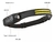 Imagen de Linterna Vincha Led Minero 3 Luces Recargable Con Sensor Usb