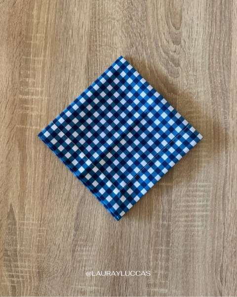 Servilleta de Tela Estampada Picnic Azul - comprar online