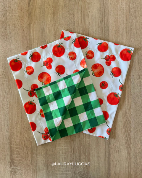 Individual de tela Doble faz Impermeable Tomates - comprar online