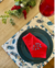 Servilleta de Tela 100% algodón roja bordada Berries Azul - comprar online