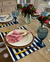 Kit de Mesa Puesta Rayas Azules Fiestas Patrias - Laura y Luccas