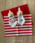 Kit de Mesa Puesta Rayas Rojas Fiestas Patrias