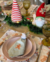 Porta servilletas Gorrito Navideño Cuadrillé verde agua Ginger - tienda online