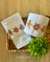 Toalla de visita blanca bordado 3 galletas - comprar online