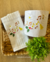 Toalla de visita blanca bordado Notas Musicales - comprar online