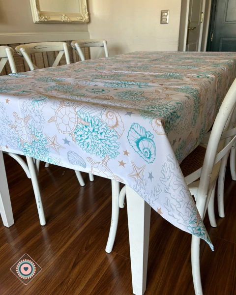 Mantel Rectangular Impermeable Océano