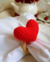 Porta Servilletas en crochet Corazón Verde agua - Laura y Luccas