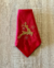 Servilleta de Tela 100% algodón roja bordada Reno
