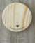 Tabla de madera redonda Lugar de Familia Feliz - Laura y Luccas