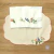 Servilleta de Tela Bordada Color Blanco Mini Clavel (Colección Jardín) - comprar online