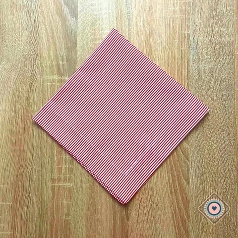 Servilleta de Tela Color Rayas rojas