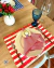Servilleta de Tela Color Rayas rojas - comprar online