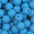 Contas miçangas silicone 12mm Tons Azul - Pacote com 10 unidades na internet