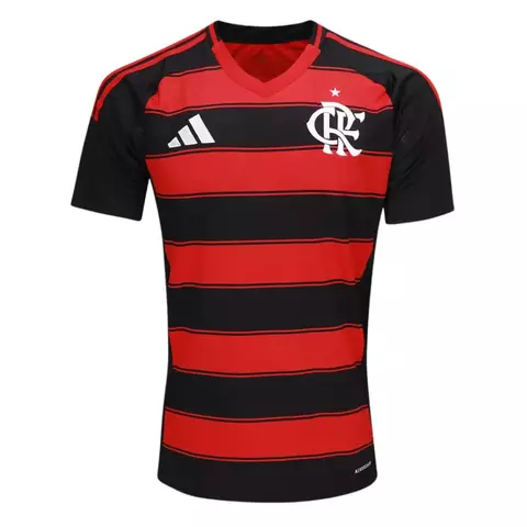 camisa-flamengo-i-home-25-26-torcedor-torcedora-Fan-masculino-adidas-preto e vermelho-mengao-urubu-america do sul-brasil-sudeste-brasileirao-serie a-copa do brasil-libertadores