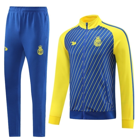 kit-treino-al-nassr-home-23-24-conjunto-blusa-calça-masculino-adidas-anarelo e azul-europa-arabia saudita-copa da arabia-sauditao-champions league-cr7
