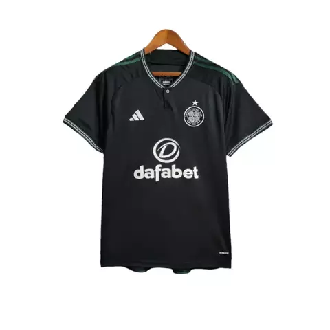 camisa celtic-iii-23-24-torcedor-torcedora-Fan-masculino-adidas-preta-europa-grecia-liga da grecia-copa da grecia-champions league