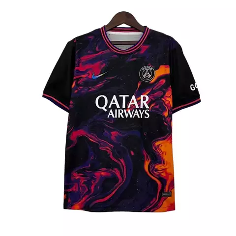 camisa-psg-ediçao-especial-23-24-torcedor-torcedora-Fan-masculino-nike-preta e rosa-europa-frança-ligue 1-copa da frança-champions league