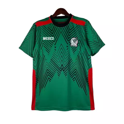camisa-selecao-do-mexico-i-23-24-mexico-verde-e-vermelha-torcedor-masculino-fan-mexico-montevideu-america do sul-copa-do-mundo