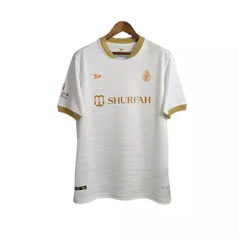 camisa al nassr-iii-23-24-torcedor-torcedora-Fan-masculino-adidas-bege-europa-arabia saudita-copa da arabia-sauditao-champions league-cr7