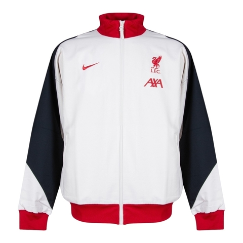 Jaqueta Corta-Vento Liverpool I 24/25 - Masculina Adidas - Bege com detalhes em vermelho e preto