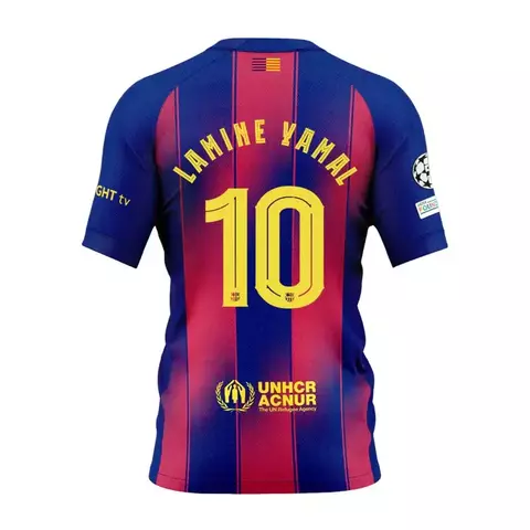 Camisa Barcelona Home 25/26 Lamine Yamal #10 - Torcedor Nike Masculino - Azul Grená - comprar online