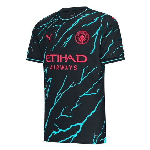 camisa-manchester-city-ii-away-23-24-torcedor-torcedora-Fan-masculino-puma-azul e preta-europa-inglaterra-premier-league-copa da inglaterra-champions league