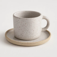 Xícara de Café com Pires em Cerâmica 110ml - comprar online