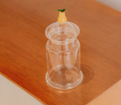 Pote de Vidro com Tampa Pera - comprar online