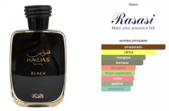 Perfume Rasasi Hawas Black réplica 100ml - comprar online