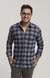 Camisa Xadrez Flanela Verde e Azul