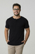 Camiseta Henley Egípcio Preta