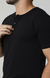 Camiseta Henley Egípcio Preta - loja online