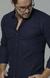Camisa Linho Azul Marinho - comprar online