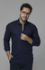 Camisa Linho Azul Marinho