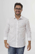Camisa Linho Quadriculada Branca
