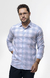 Camisa Linho Xadrez Gr Azul Bebe