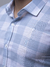 Camisa Linho Xadrez Gr Azul Bebe - comprar online