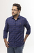 Camisa Linho Xadrez Firenze Azul