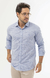 Camisa Linho Quadriculada Azul - comprar online