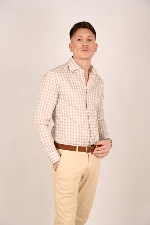 Camisa puro algodón italiano - comprar online