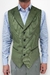 Chaleco de corderoy verde - comprar online