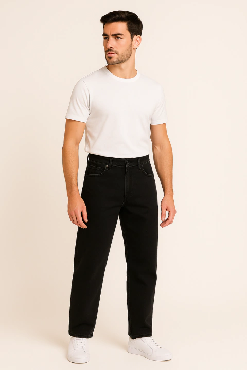 Jean Mom bio stone - negro - comprar online