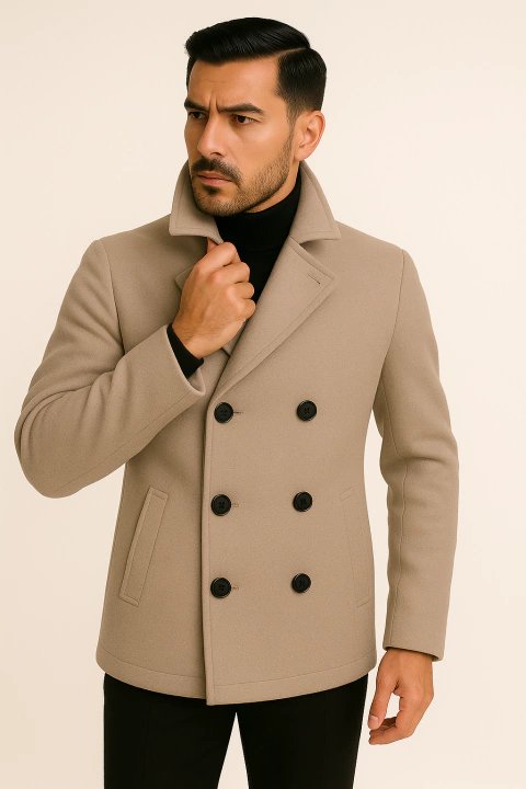 Sobretodo paño cruzado - comprar online