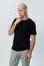 Remera básica de algodón con Spandex - comprar online