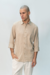 Camisa de lino y algodón - comprar online