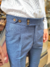 Pantalón Azul melange pinzado