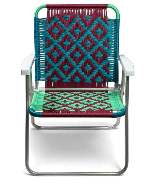 Bacutias Essentials Line Chair – Aruê Weave (wine, baby green, turquoise) - buy online