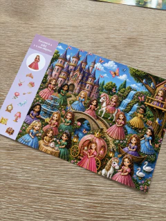 Hoja mágica PRINCESAS - reutilizable personalizada (x2 unidades) + set de marcadores especiales - (copia) - comprar online